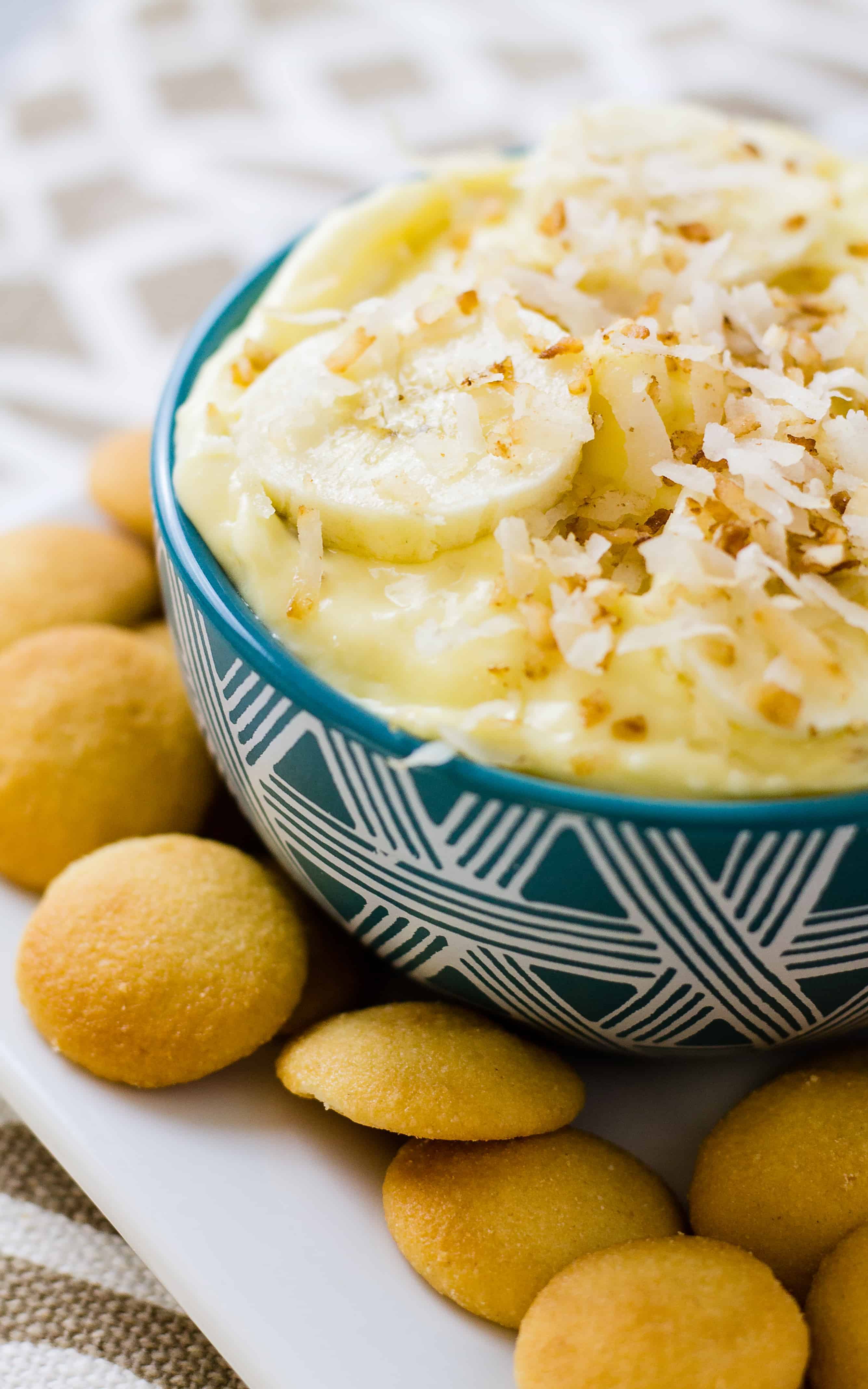 Banana Cream Pie Dip - with a little rum kick! | Take Two Tapas | #BananaCreamPie #Banana #CreamPieDip #Dip #Dessert