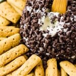 A dessert Cannoli Cheese Ball | Take Two Tapas | #Cannoli #CheeseBall #Dessert #PartyFoods