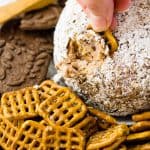 Puppy Chow Cheese Ball for Dessert | Take Two Tapas | #PuppyChow #MuddyBuddies #ChexMix #SnackMix