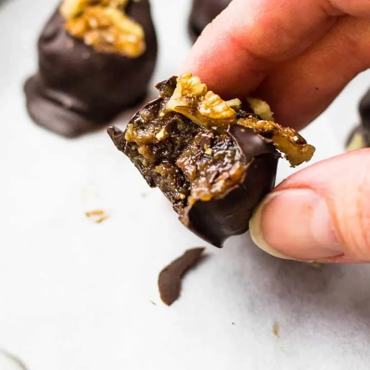 close up inside view of Derby Pie Bites