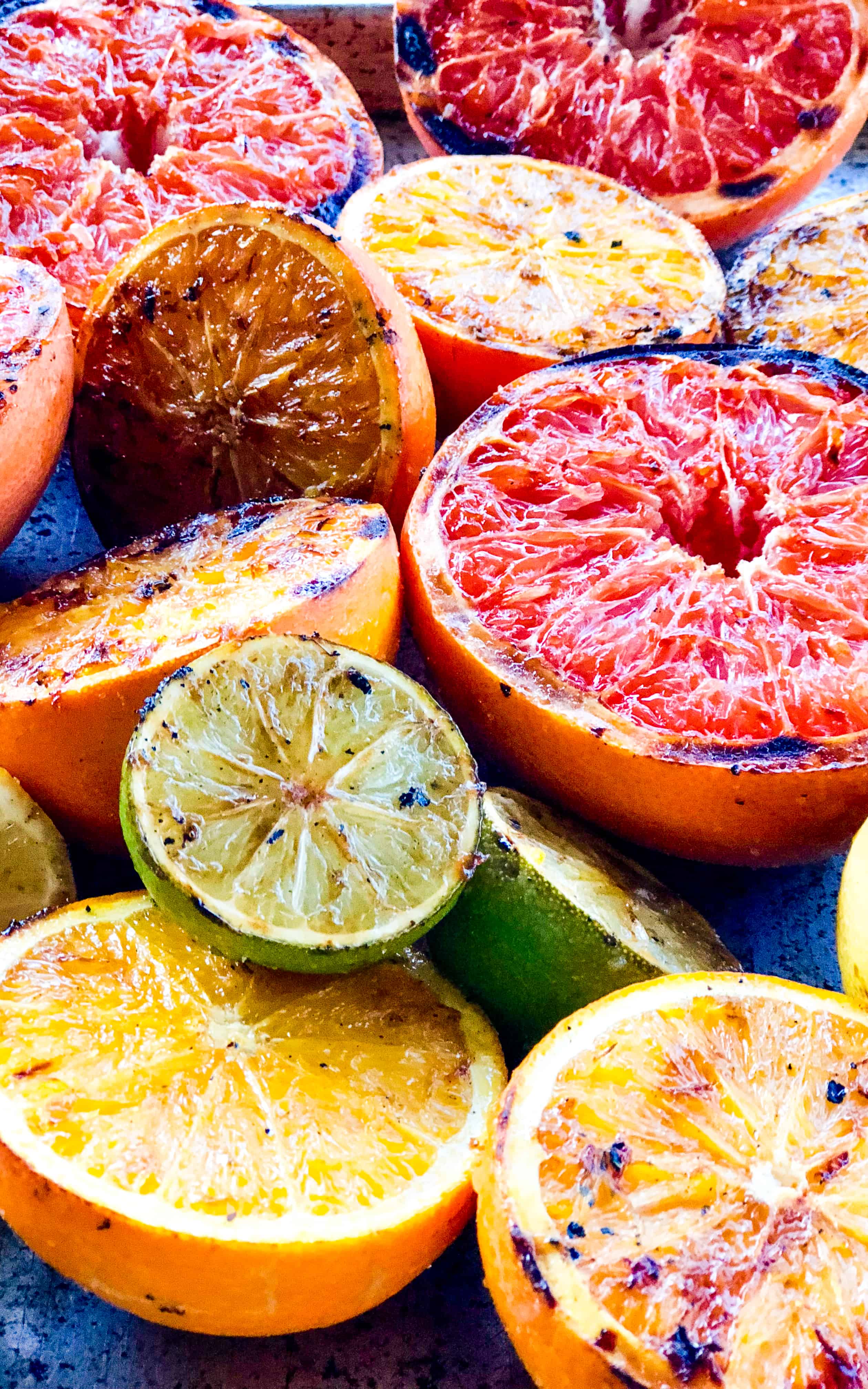 Sweet and Tart Grilled Citrus for my Caramelized Citrus Smash | Take Two Tapas | #GrilledCitrus #SummerCocktails #Grapefruit #Limes #VodkaCocktails