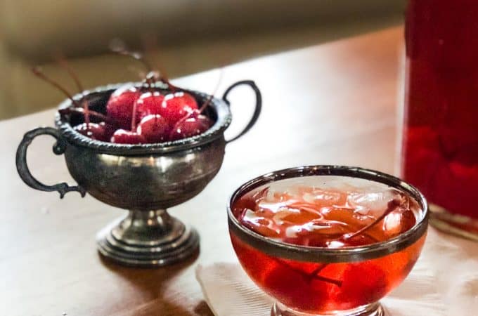 Maraschino Cherries are the star of my Cherry Manhattan Punch! | Take Two Tapas | #Cherry #Bourbon #PartyPunchRecipe #SparklingWaterCocktails #LargeBatchPunchRecipe