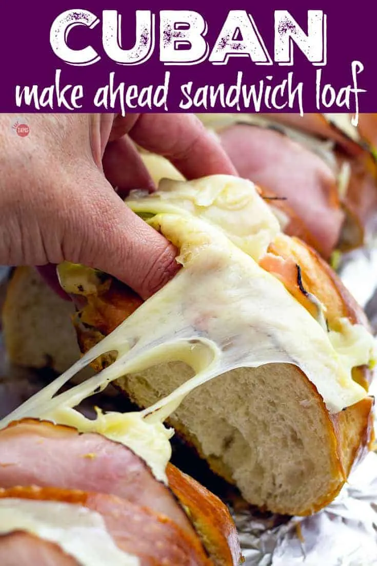 Large Batch Cuban Sandwich Loaf for a Crowd - Tailgating Sandwiches | Take Two Tapas | #TailgatingSandwiches #GrillRecipes #LargeSandwiches #CubanSandwich #CubanSandwichLoaf #GrillSandwiches #MakeAheadTailgateRecipes