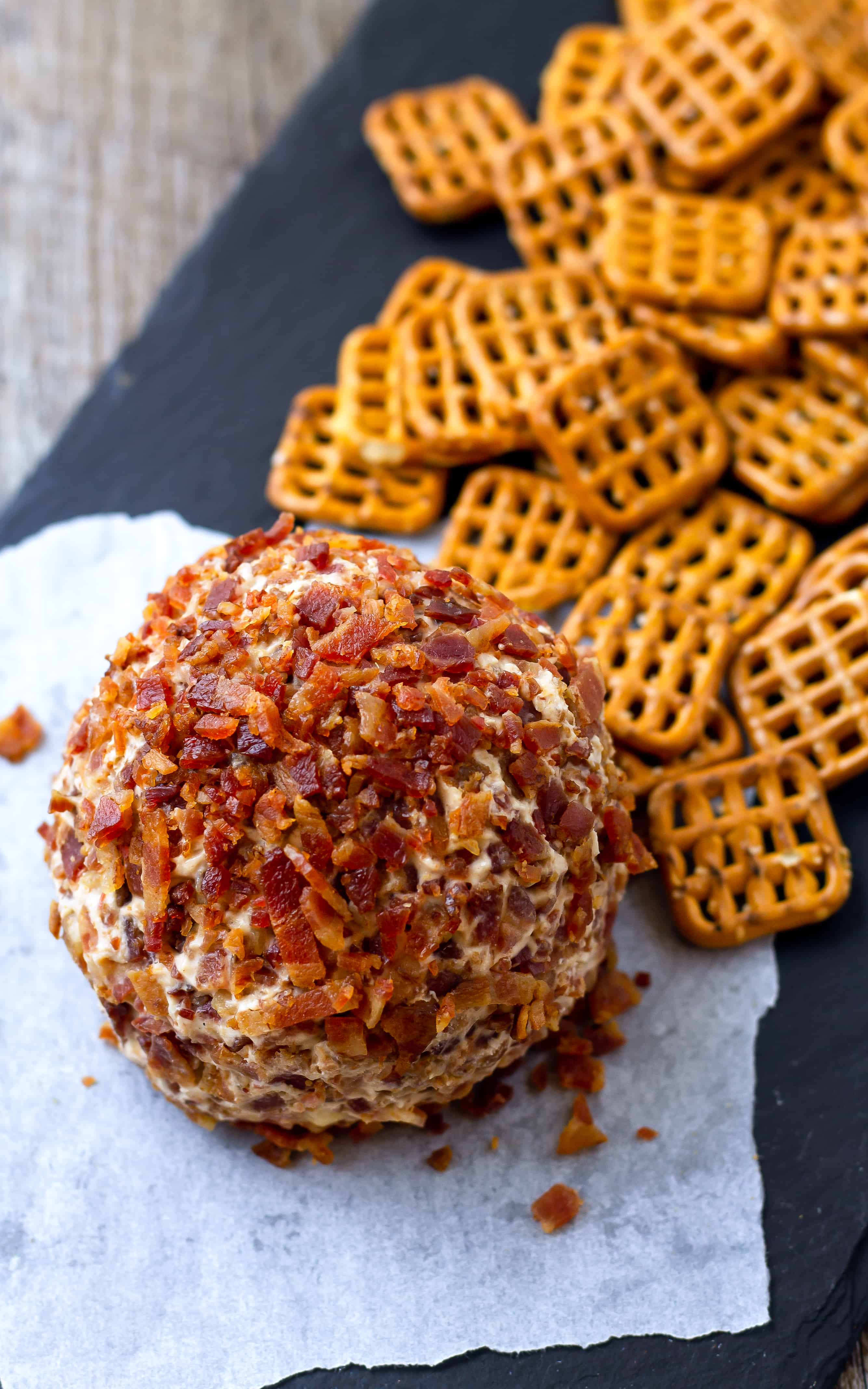 The crispy bacon coating really makes this Elvis Cheese Ball | Take Two Tapas | #ElvisRecipe #BananaRecipe #BaconRecipe #PeanutButterBacon #PeanutButterBanana