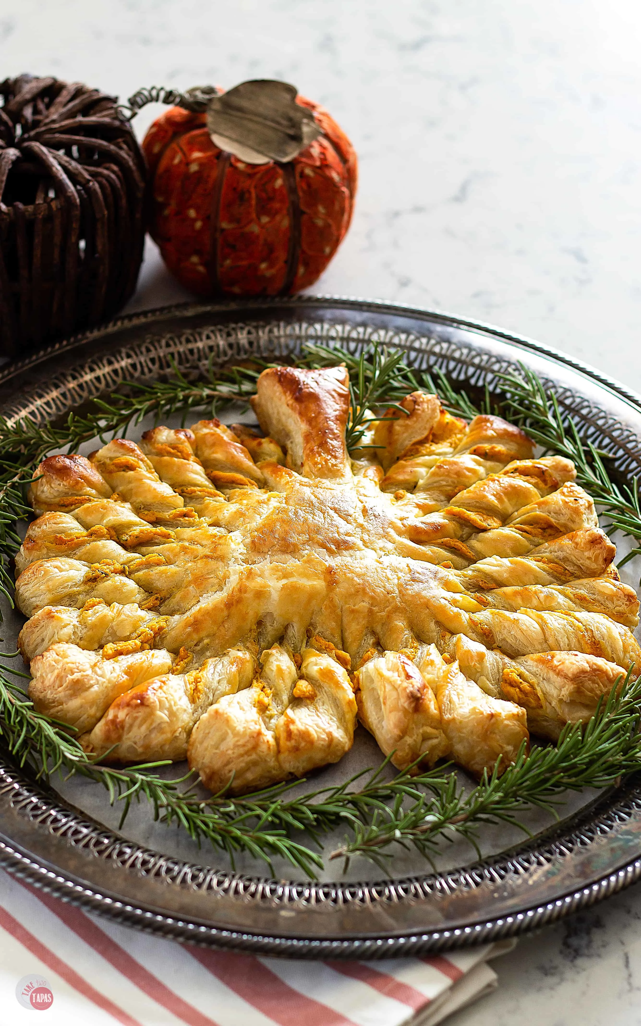 Pumpkin Pull Apart Puff Pastry | Take Two Tapas | #PuffPastryRecipe #PumpkinRecipe