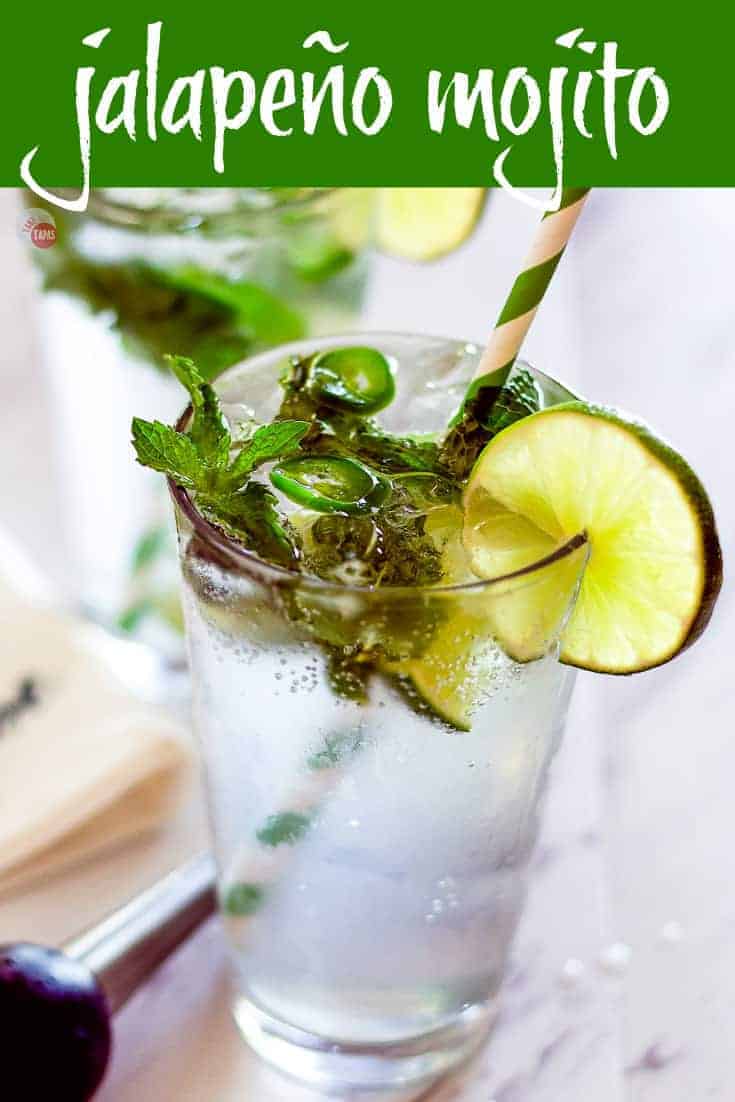 Pinterest image with text "jalapeno mojito"