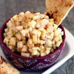 Love apple pie? Check out this new twist on apple pie with my fresh apple pie salsa! | Take Two Tapas | #ApplePieSpice #ApplePie #SalsaRecipe #AppleRecipe