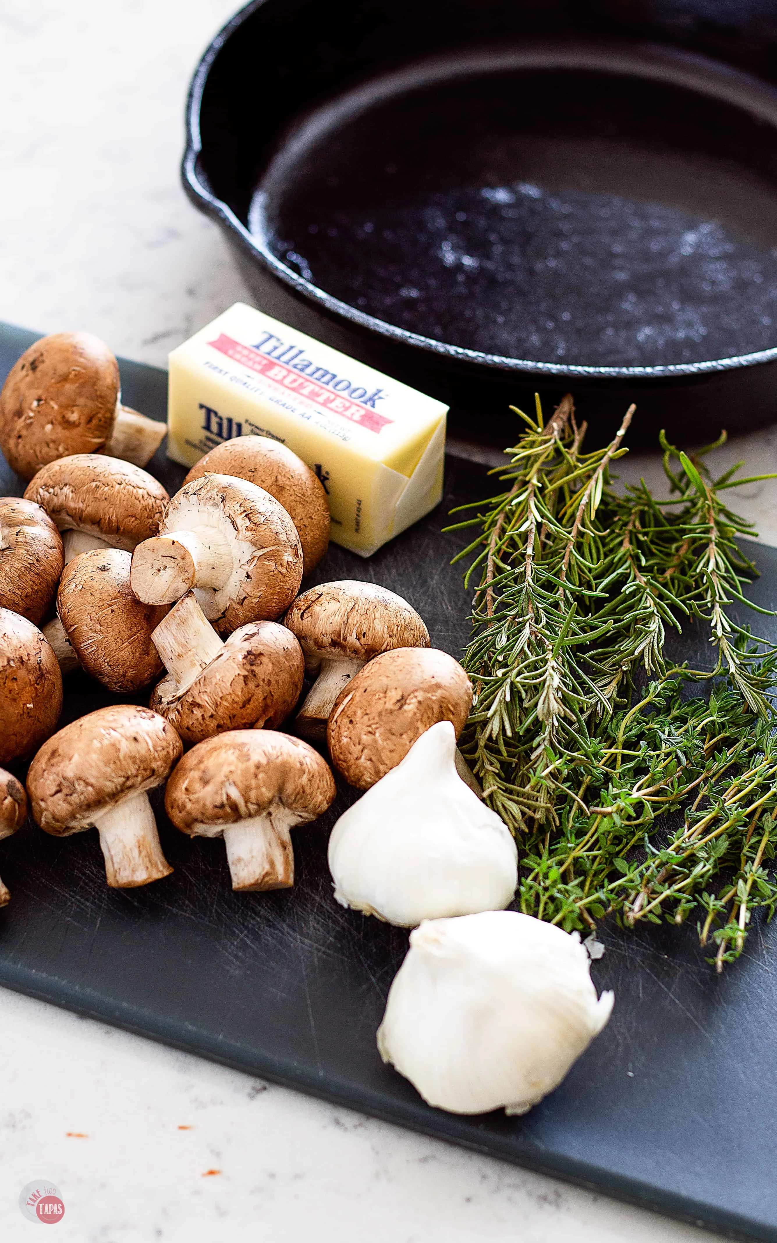Easy Roasted Garlic Butter Mushrooms | Take Two Tapas | #RoastedMushrooms #GarlicButter #GarlicMushrooms #MushroomRecipes
