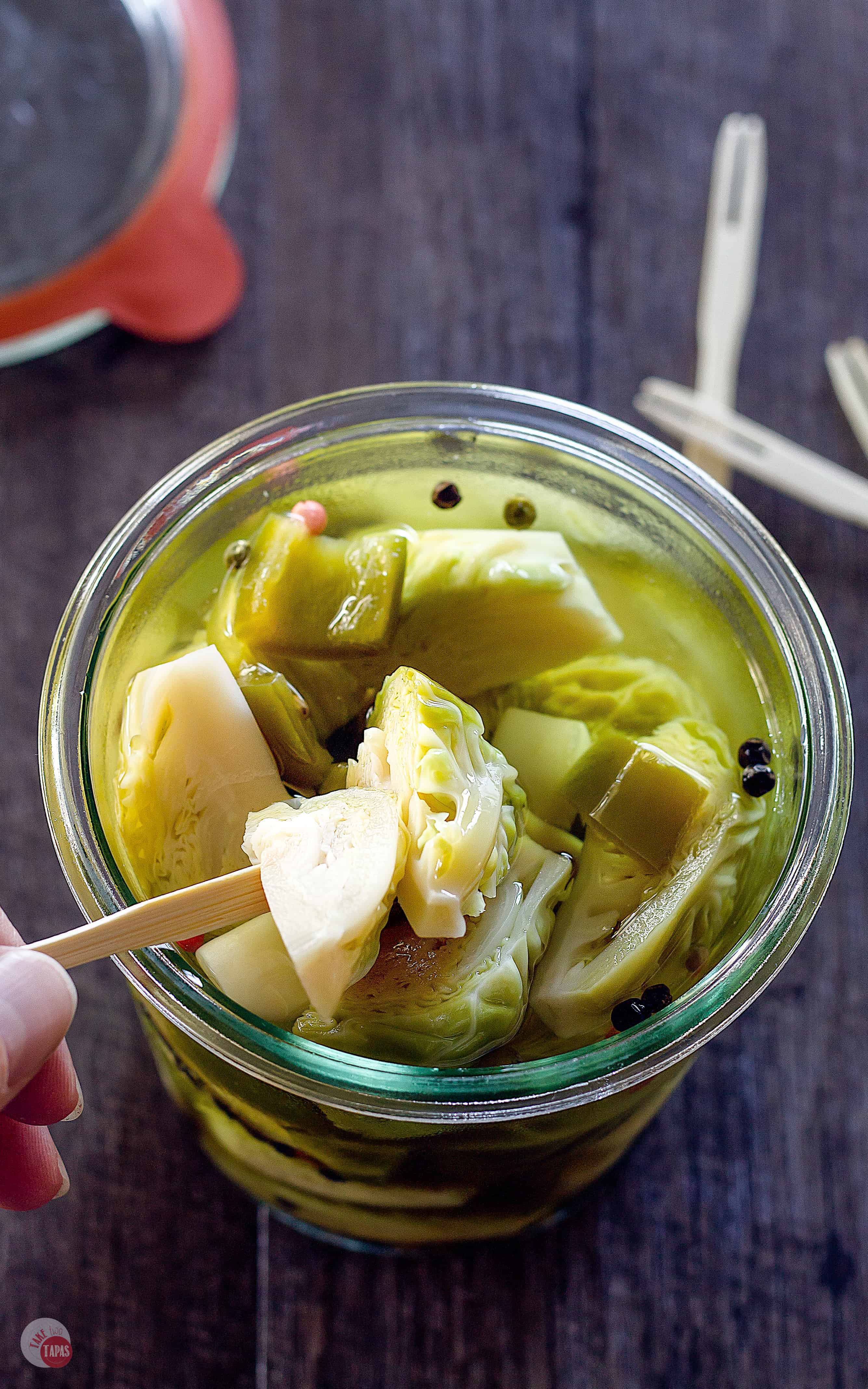 Pickled Brussels Sprouts are perfect for a relish tray! | Take Two Tapas | #PickledBrusselsSprouts #BrusselsSprouts