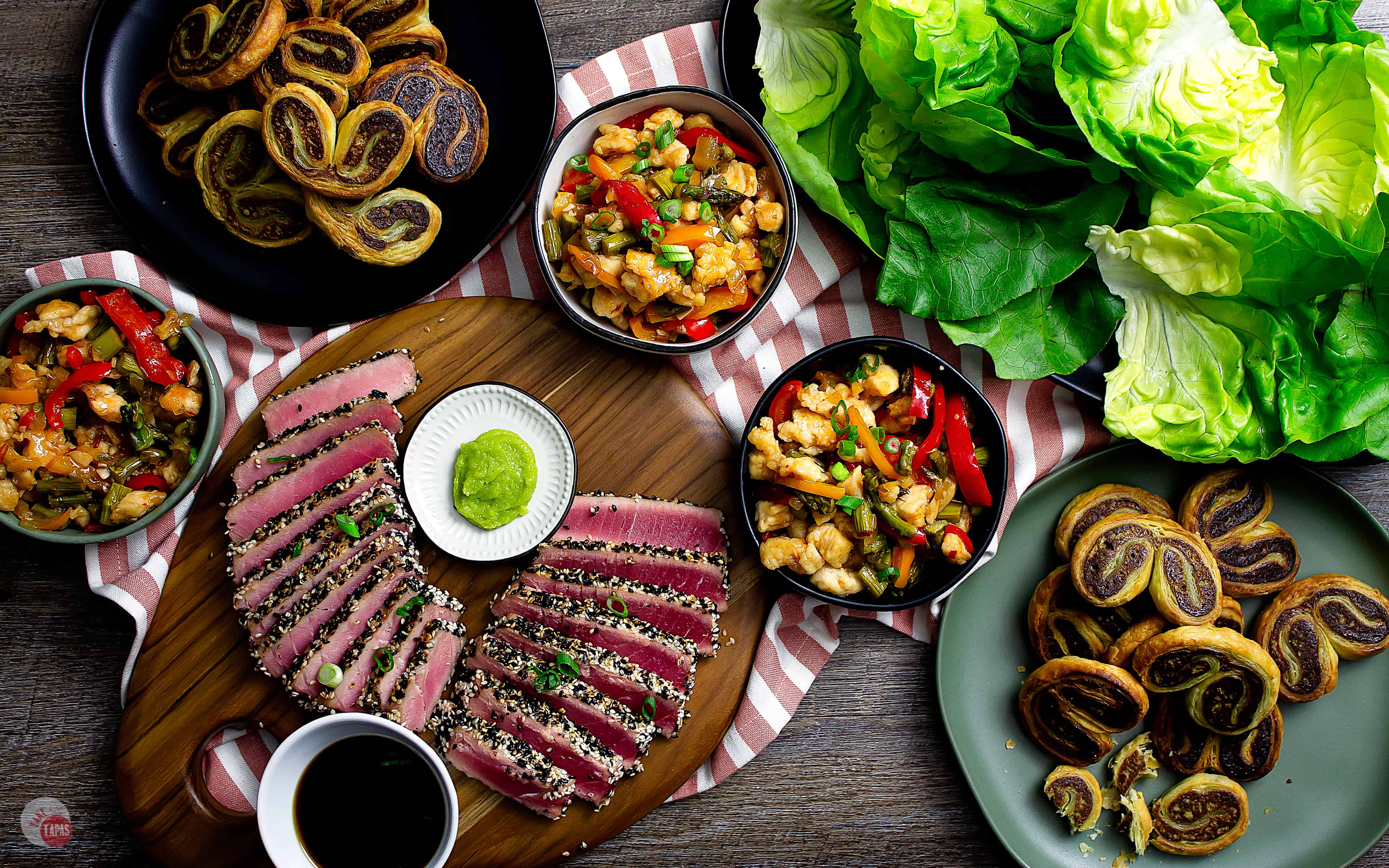 appetizers spread on table