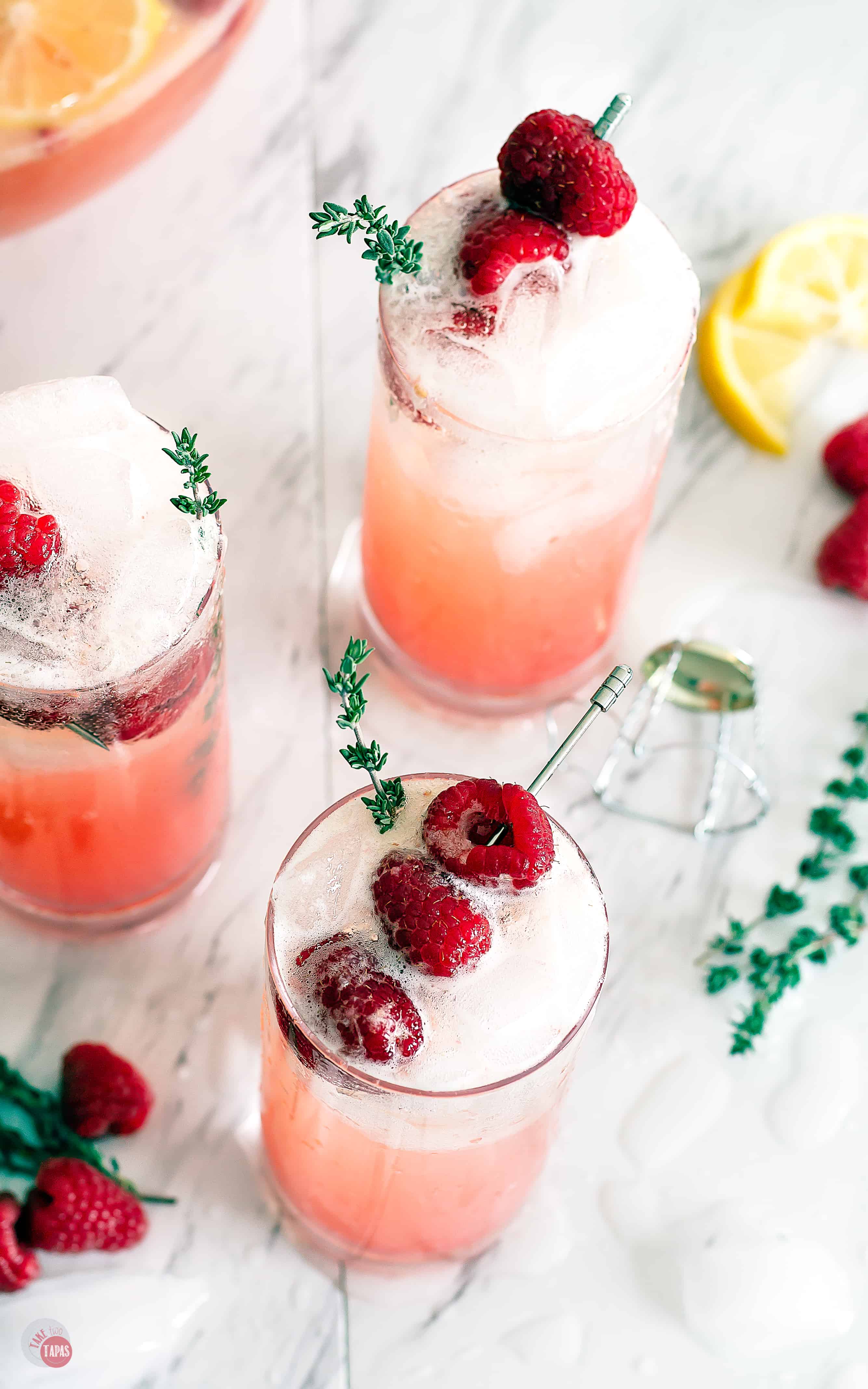RASPBERRY THYME PUNCH - Take Two Tapas
