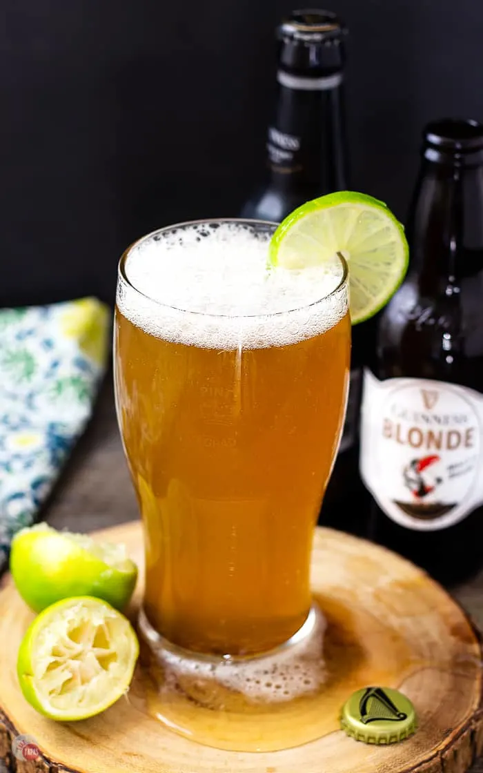 This Blonde Bombshell is a Beer Margarita made with Guinness Blonde! | Take Two Tapas | #BeerCocktail #BeerMargarita #GuinnessBeer