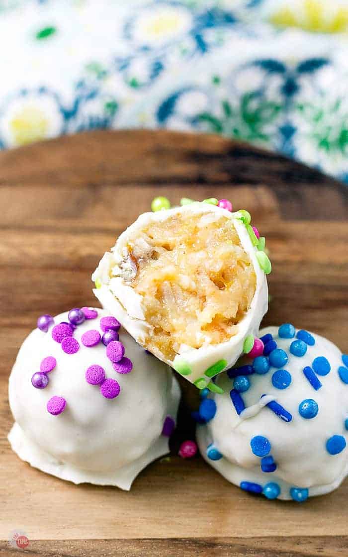 Fruit Cocktail Cake Balls | Take Two Tapas | #FruitCocktail #CakeBalls