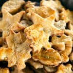 Mushroom Rosemary Pie Crust Crackers | Take Two Tapas | #PieCrustCookies #SavoryCrackers