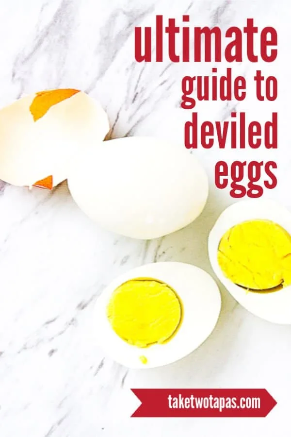 complete guide to deviled eggs pin image