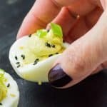 Easy to Make Ginger Wasabi Deviled Eggs #deviledeggs #ginger #wasabi #Asian #Easter #MothersDay #AD #ElevateYourPlate