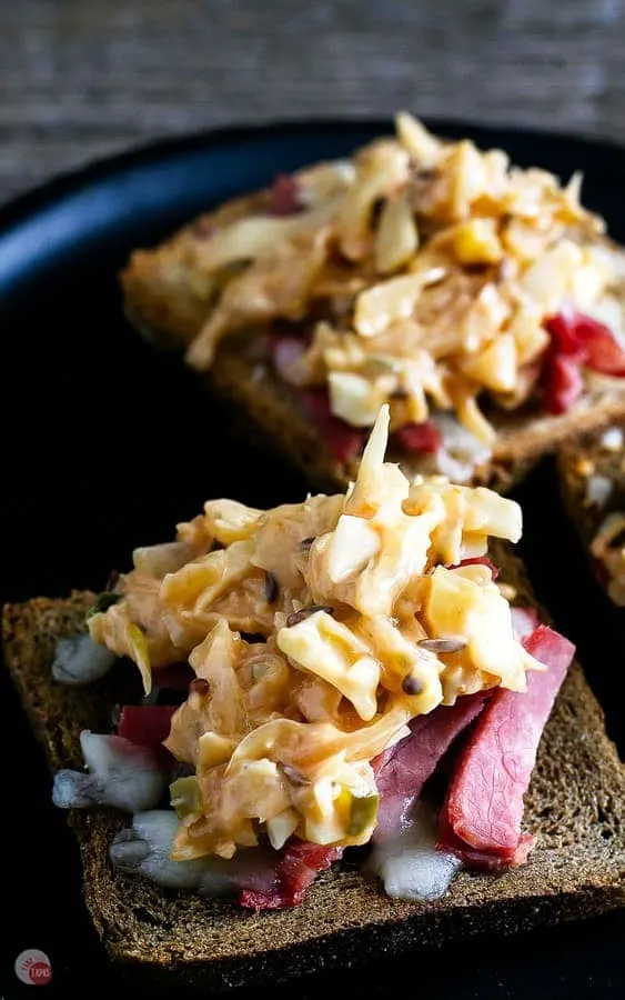 Reuben sauce is best on corned beef toasts