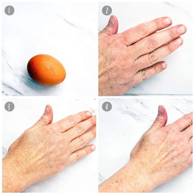rolling eggs to peel easier