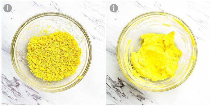 crumble the yolks first to ensure a smoother filling