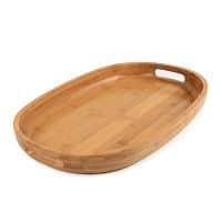 Bamboo Wood Serving Tray with Handles