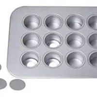 Chicago Metallic  12-Cup Mini-Cheesecake Pan, 14-Inch-by-10.75-Inch