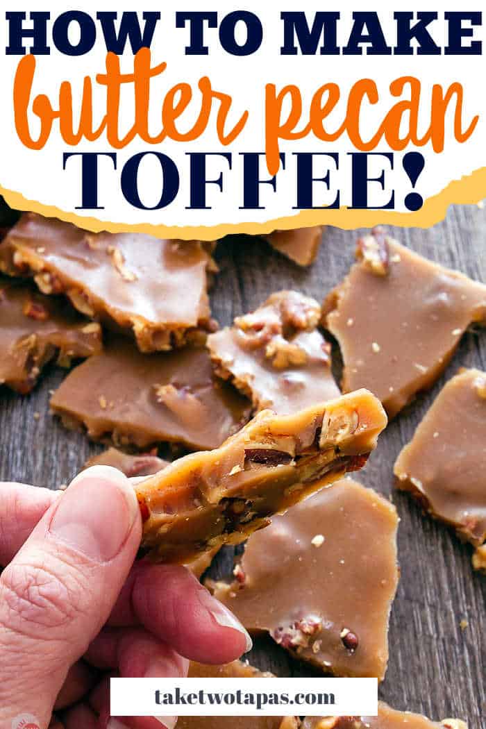toffee in a hand