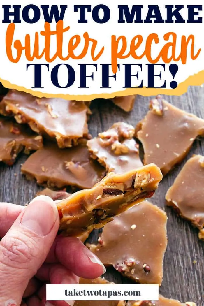 toffee in a hand