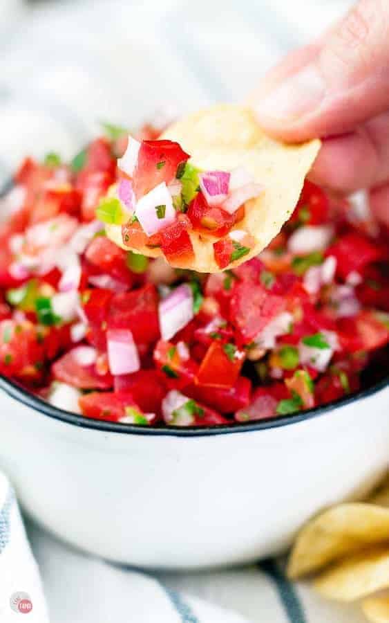 This classic and authentic Pico de Gallo is the best fresh tomato salsa that you can make. 5 ingredients is all you need and it's not just salsa either!