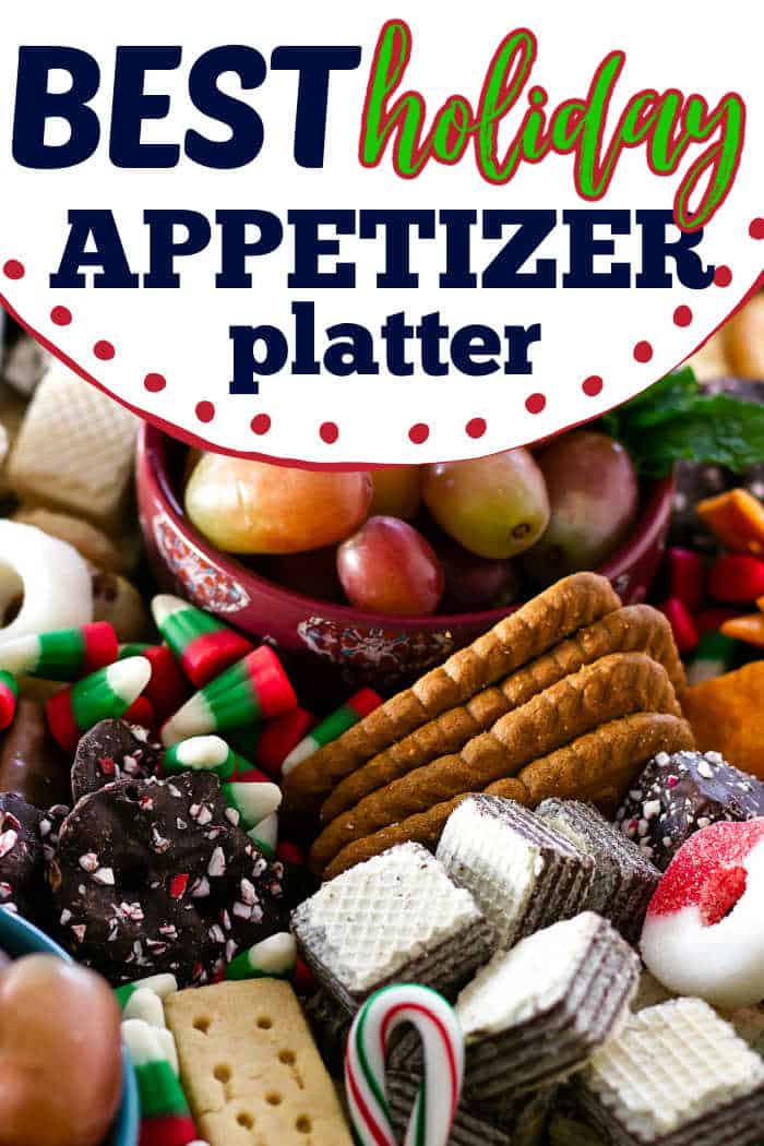 Christmas Snack Platter Dessert Board for Kids and Adults!