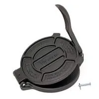 Victoria TOR-003 Cast Iron Tortilla Press, Black