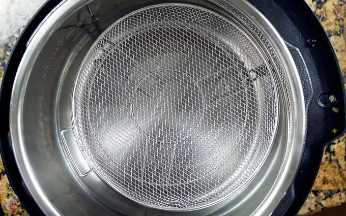 inside view of airfryer
