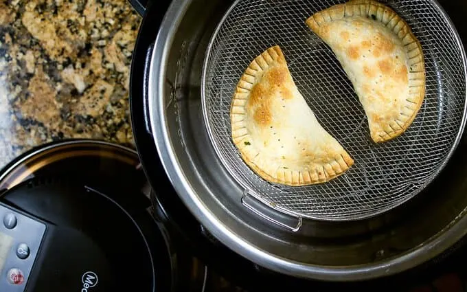 cooked food in air fryer