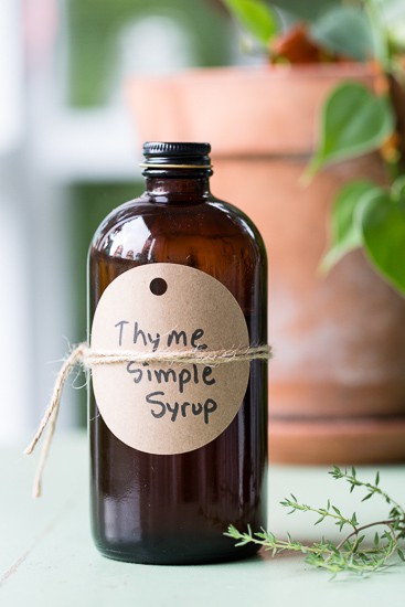 thyme simple syrup