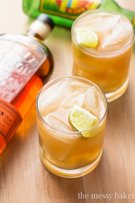 apple ginger bourbon fizz