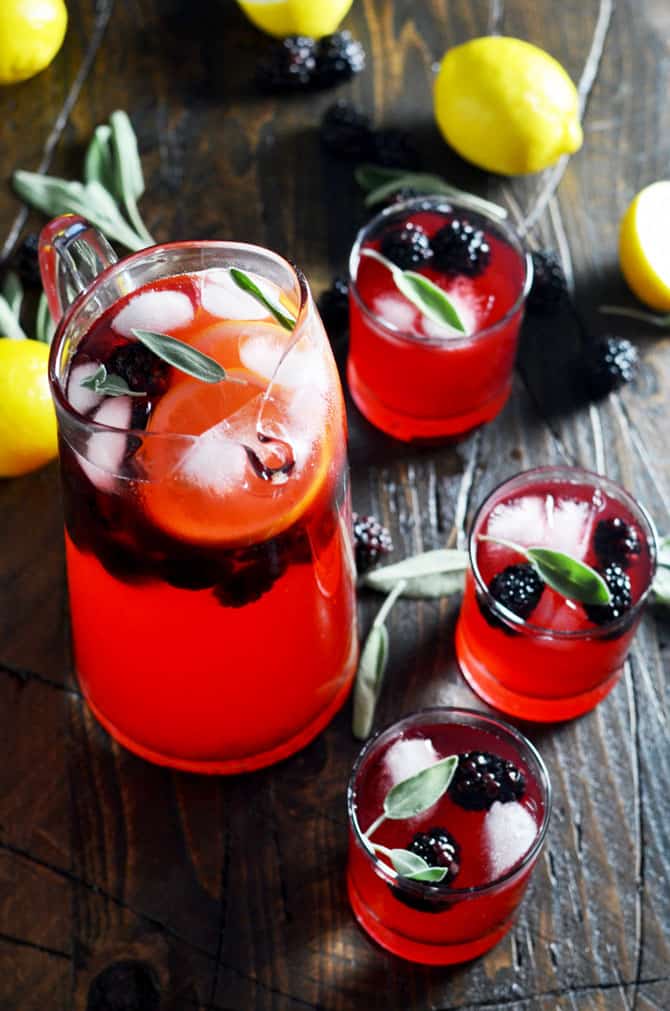 blackberry sage lemonade