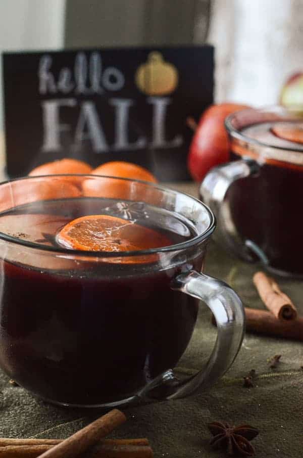 hot mulled apple cider sangria
