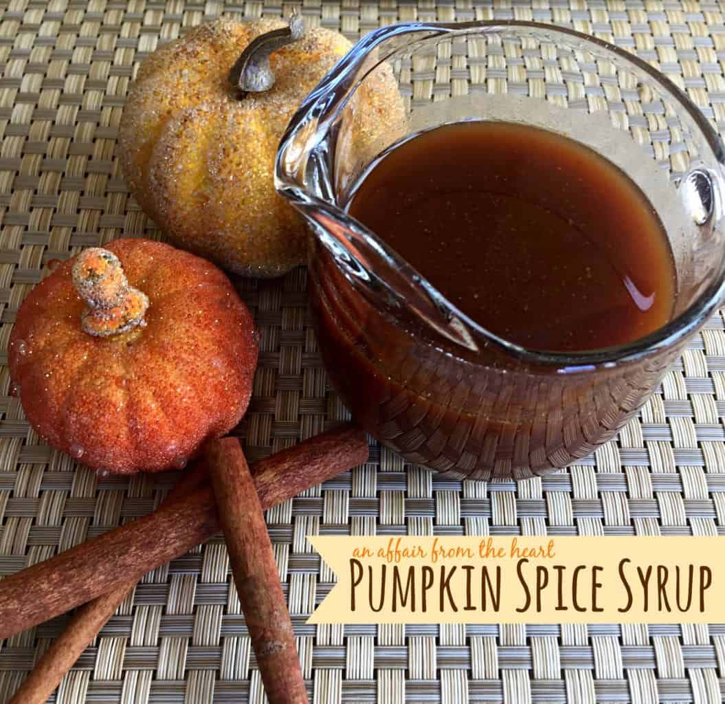 Pumpkin spice syrup