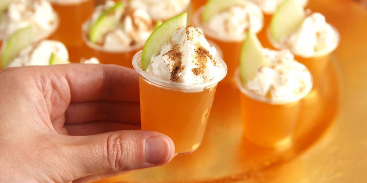 Apple cinnamon jello shots