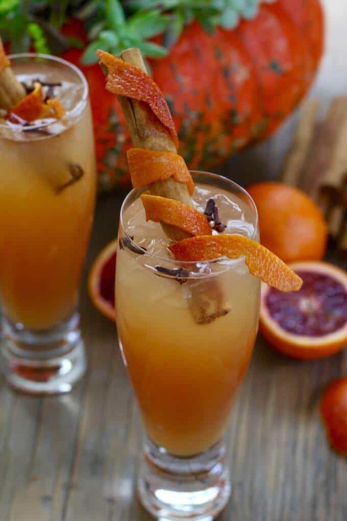 Fireball cinnamon apple cider cocktail