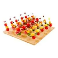 12" Bamboo Food Skewer Holder