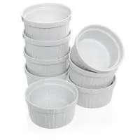 Set of eight 4 oz Porcelain Ramekins