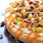 caramel apple fruit pizza