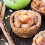 Apple Crisp Cookie Cp on wood table