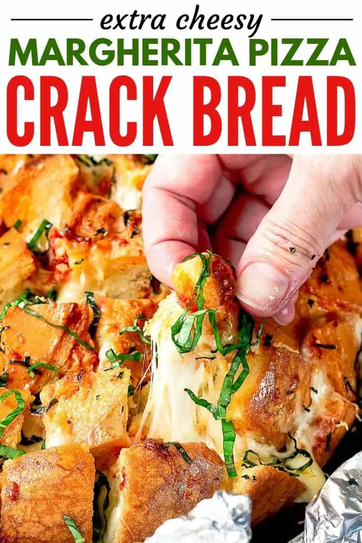 pinterest image of pull apart bread