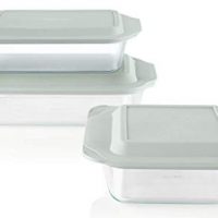 Pyrex Deep Baking Dish Set (6-piece, BPA-free Lids)