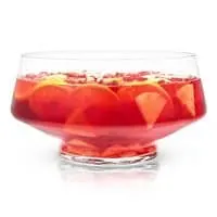 Footed Punch Bowl Clear Holds over 2 Gallons