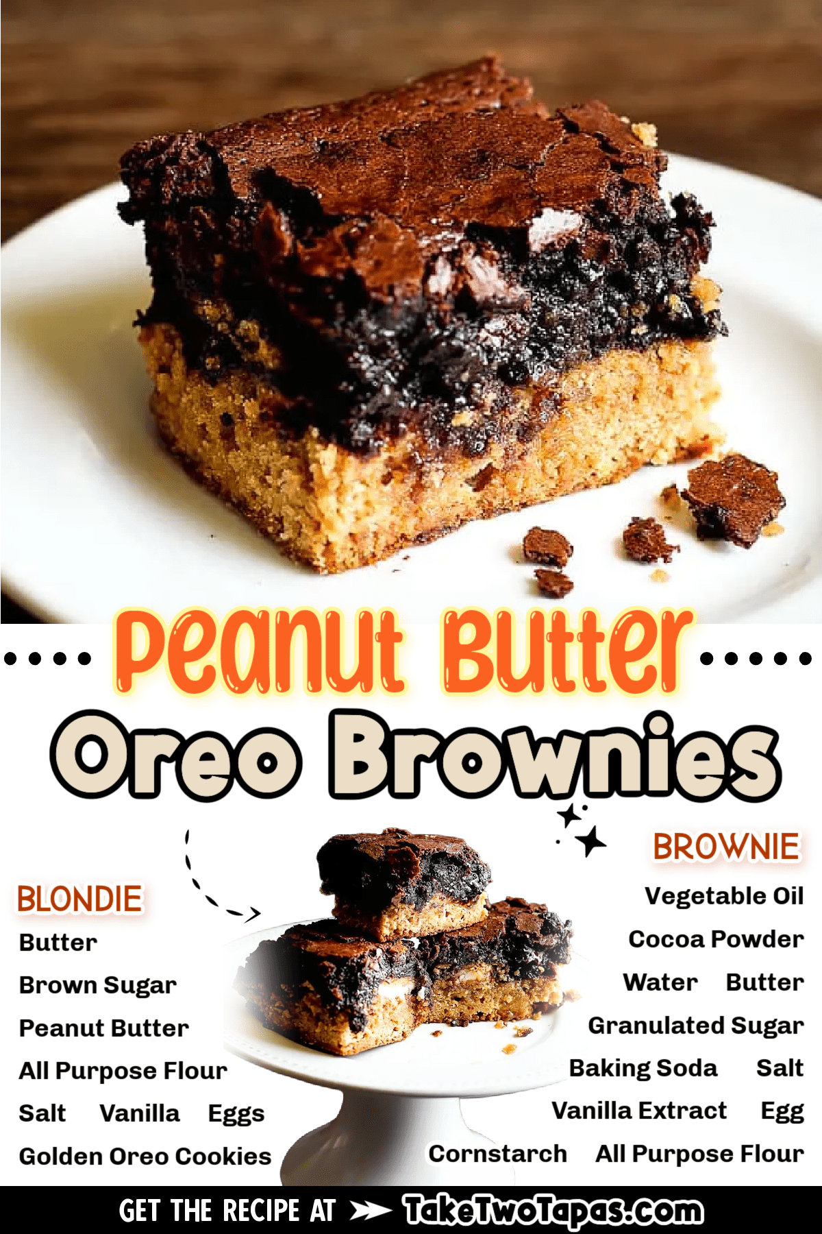 Peanut Butter Oreo Brownies
