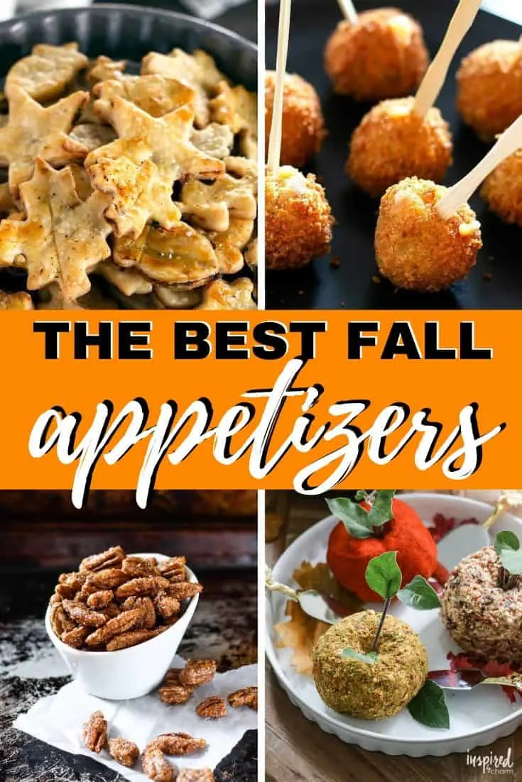pinterest collage for fall party appetizers
