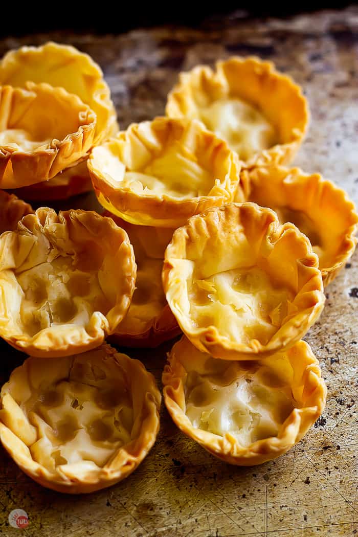 pile of pastry cups