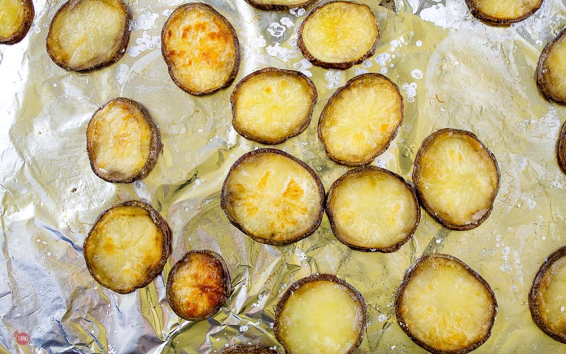baked potato rounds as easy potato skins